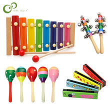 Load image into Gallery viewer, Montessori Educational Toy Wooden Musical instrument toy Toy Xylophone Baby Rattles Children Kids Baby Musical Funny Toys