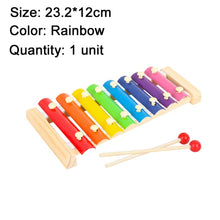 Load image into Gallery viewer, Montessori Educational Toy Wooden Musical instrument toy Toy Xylophone Baby Rattles Children Kids Baby Musical Funny Toys