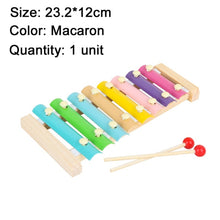 Load image into Gallery viewer, Montessori Educational Toy Wooden Musical instrument toy Toy Xylophone Baby Rattles Children Kids Baby Musical Funny Toys