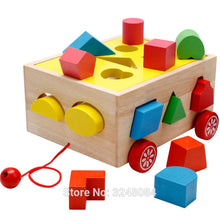 Load image into Gallery viewer, Colourful Wooden Multi Shape Sorter Block