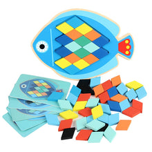 Load image into Gallery viewer, Wooden Diamond Triangle Puzzle