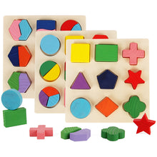 Load image into Gallery viewer, Wooden Geometric Shapes