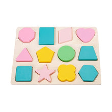 Load image into Gallery viewer, Wooden 3D Puzzle Learning Geometry