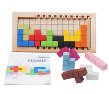 Load image into Gallery viewer, Wooden Tetris Puzzle