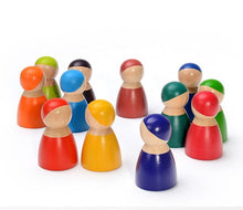 Load image into Gallery viewer, 12Pcs Rainbow Stacker Wooden Toy