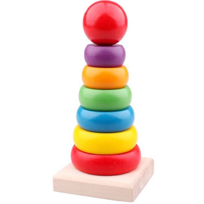15cm Colorful Wooden Stackle Toy