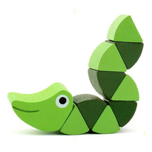 Load image into Gallery viewer, Crocodile Caterpillars puzzel